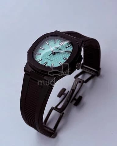 Custom S. Mod 40mm Black Turquoise Blue Green Naut — image 5