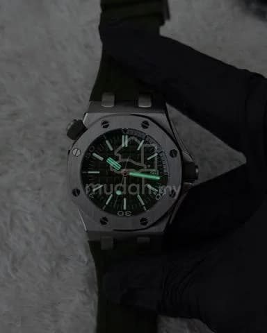 Custom S. Mod 46mm No Logo Olive Green AP — image 6