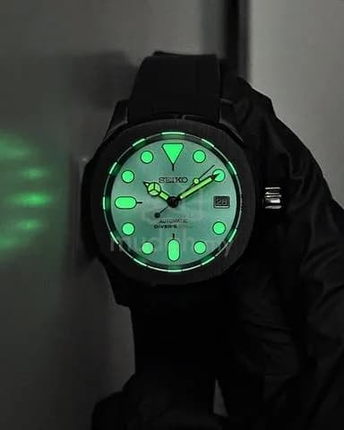 Custom S. Mod Mint Green Black Nautilus 40mm — image 3