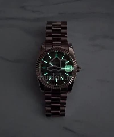Custom S. Mod 36mm Chocolate Rose Gold DateJust — image 5