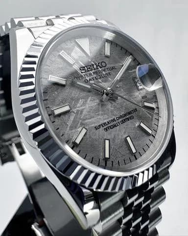 Custom S. Mod 36mm Real Meteorite Premium Datejust — image 3