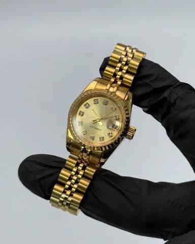 Custom S. Mod 26mm No Logo Gold Diamond Datejust — image 5