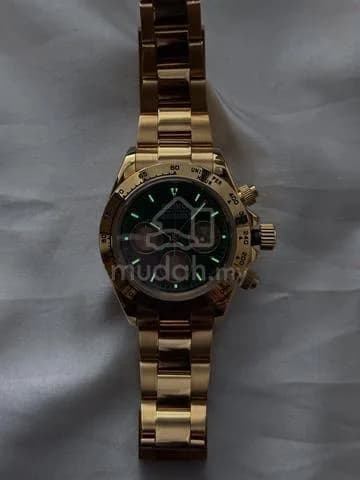 Custom S. Mod 39.5mm Green Gold John Mayer Daytona v2 (Quartz Chronograph) — image 6