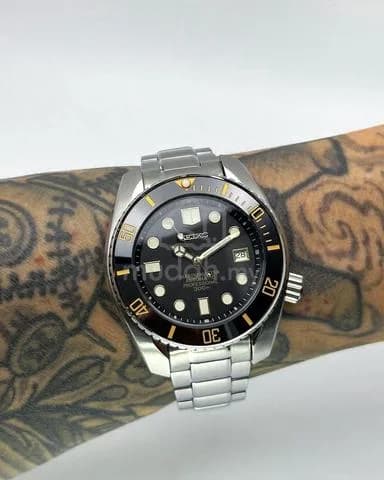 Custom S. Mod 43mm Black Gold Steel Sumo — image 1