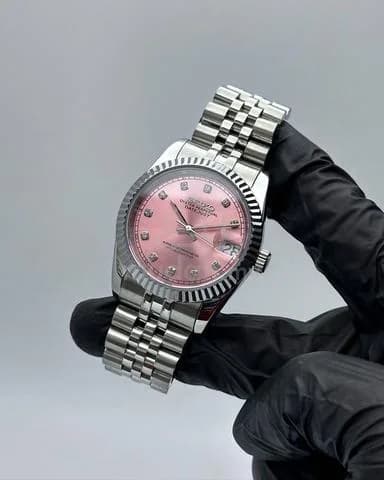 Custom S. Mod 36mm Pink Diamond Datejust — image 5