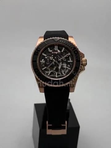 Custom S. Mod 40mm Black Skeleton Rose Gold Yachtmaster Automatic — image 2