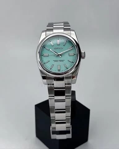 Custom S. Mod 36mm Turquoise Green Oyster — image 2