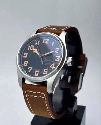 Custom S. Mod 39mm Pilot Flieger On Leather — image 2