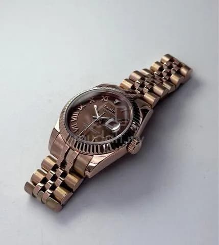 Custom S. Mod 31mm Chocolate Roman Rose Gold Datejust — image 6