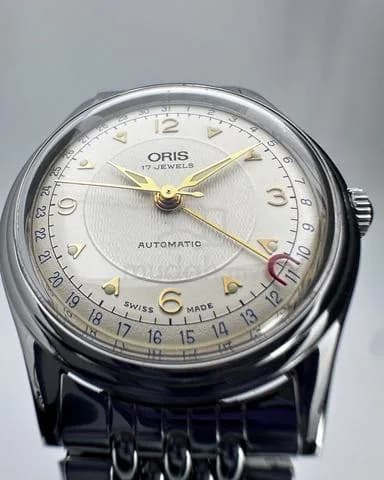 35mm Oris Pointer Date Beads of Rice Bracelet ref.7403 cal.574 Automatic Watch — image 3