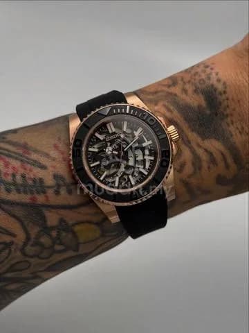 Custom S. Mod 40mm Black Skeleton Rose Gold Yachtmaster Automatic — image 1