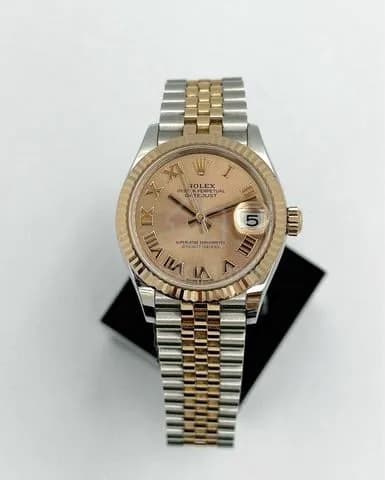 31mm 2019 Rolex 2-Tone Rose Gold DateJust 278271 Champagne colour Roman Dial — image 2