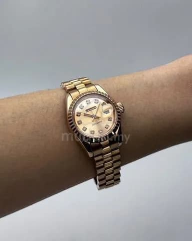 Custom S. Mod 26mm Rose Gold Diamond Datejust — image 1