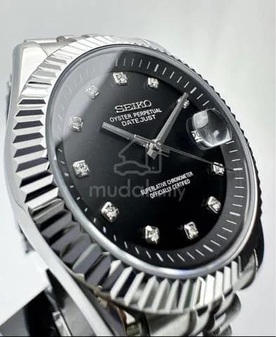 Custom S. Mod Black Diamond DateJust 41mm — image 3