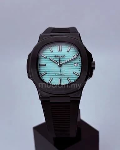Custom S. Mod 40mm Black Turquoise Blue Green Naut — image 2