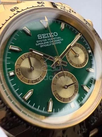 Custom S. Mod 39.5mm Green Gold John Mayer Daytona v2 (Quartz Chronograph) — image 4
