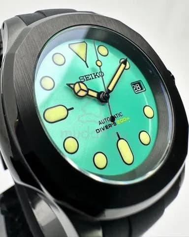 Custom S. Mod Mint Green Black Nautilus 40mm — image 5