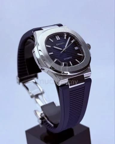 Custom S. Mod 40mm Blue Vignette Nautilus — image 2