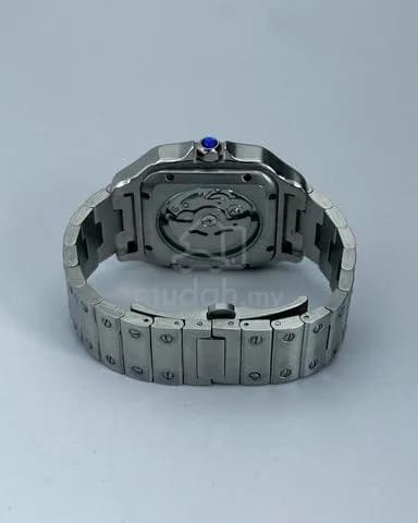 Custom S. Mod 38mm Blue Vignette Santos — image 6