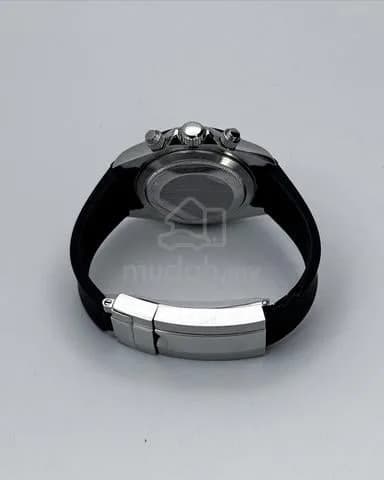 Custom S. Mod 39.5mm Silver Panda Arabic Daytona Quartz Chronograph — image 3