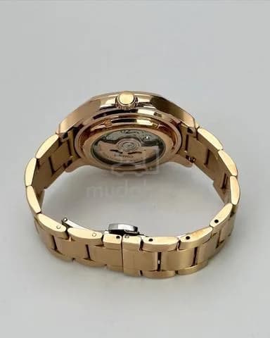 Custom S. Mod Fluted Blue DJ Rose Gold Nautilus on Bracelet 40mm — image 6