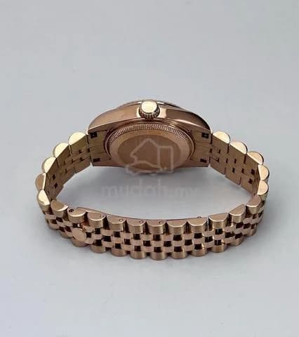 Custom S. Mod 31mm Chocolate Roman Rose Gold Datejust — image 5