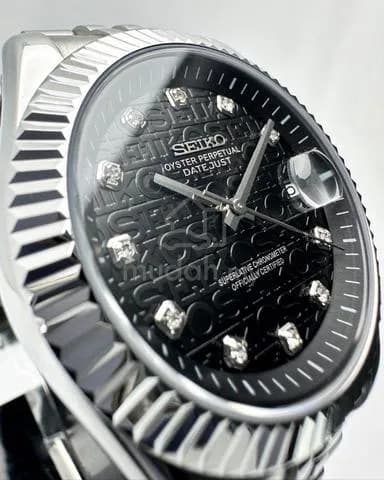 Custom S. Mod Black Computer Diamond DateJust 41mm — image 5