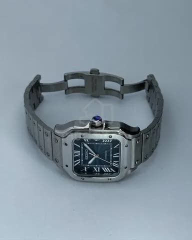 Custom S. Mod 38mm Blue Vignette Santos — image 5