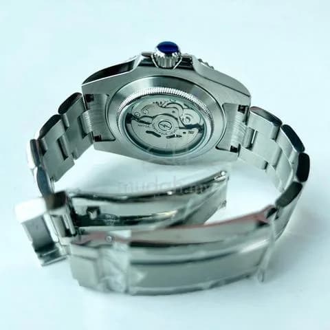 Custom S. Mod 40mm Black Skeleton Submariner — image 6