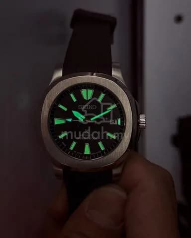Custom S. Mod 40mm Black Wave PADI Naut — image 6