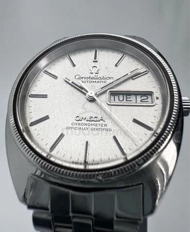35mm 1972 Vintage Omega Constellation Fluted Bezel Silver Dial Automatic ref.168.0057 cal.1021 — image 3