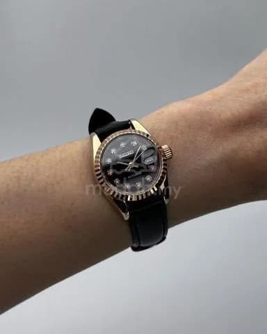 Custom S. Mod 26mm Black Diamond Rose Gold — image 1