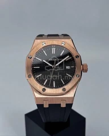 Custom S. Mod 42mm Black Rose Gold AP — image 2