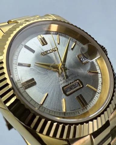 Custom S. Mod 39mm Gold Seikomatic Day-Date — image 3