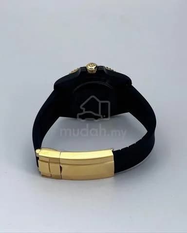 Custom S. Mod 40mm Black Gold Kanagawa Yachtmaster — image 5