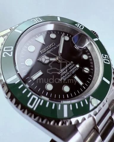 Custom S. Mod 40mm Ice Lume Starbucks Submariner — image 4
