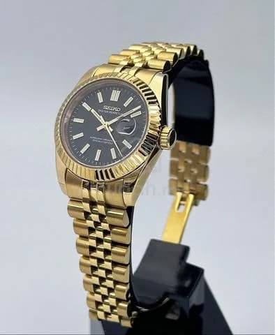 Custom S. Mod 31mm Black Gold DateJust — image 3