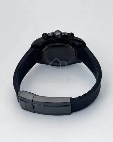 Custom S. Mod 39.5mm Black On Black Daytona Quartz Chronograph — image 5