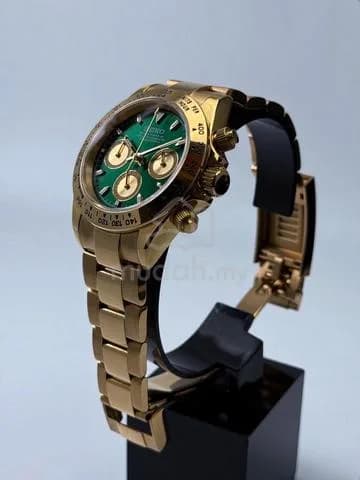 Custom S. Mod 39.5mm Green Gold John Mayer Daytona v2 (Quartz Chronograph) — image 3