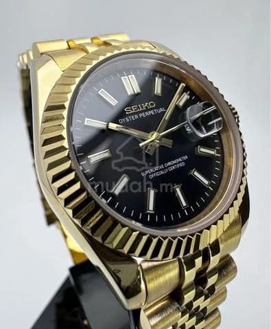 Custom S. Mod 31mm Black Gold DateJust — image 2