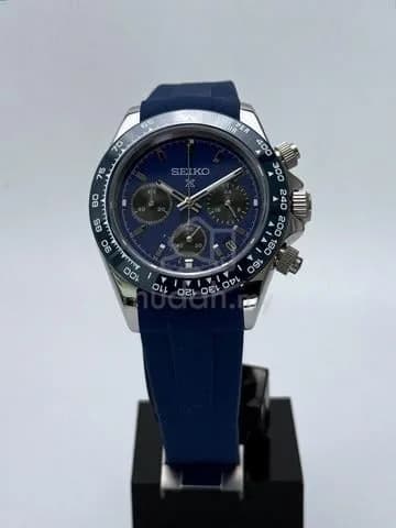 Custom S. Mod 39.5mm Navy Blue SpeedTimer Daytona — image 3