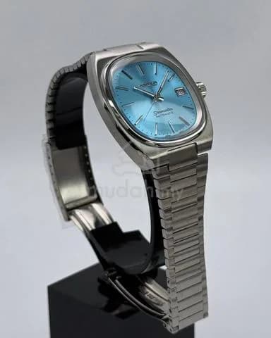 Custom S. Mod 38mm Sunburst Baby Blue Seamaster — image 2