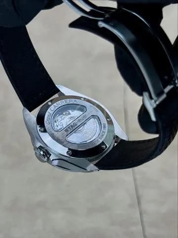 43mm 2009 TAG Heuer Grand Carrera Calibre 8 GMT Chronometer White Dial Ref.WAV5112 Automatic Watch Only — image 5