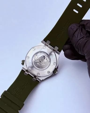 Custom S. Mod 46mm No Logo Olive Green AP — image 5