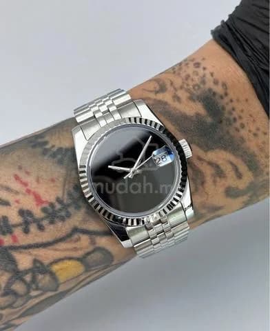 Custom S. Mod 36mm Glossy Black Sterile Onyx DateJust — image 1