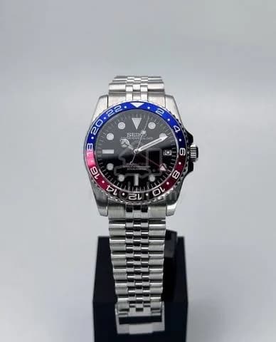 Custom S. Mod 36mm Pepsi GMT-Master II w/ Ice Blue Lume — image 5