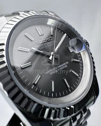 Custom S. Mod 39mm Rhodium Grey Ghost Datejust — image 3