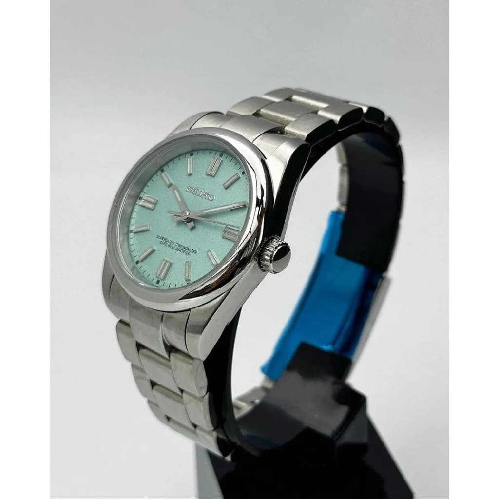 Custom S. Mod Light Tif Blue Green Oyster Perpetual 36mm — image 4