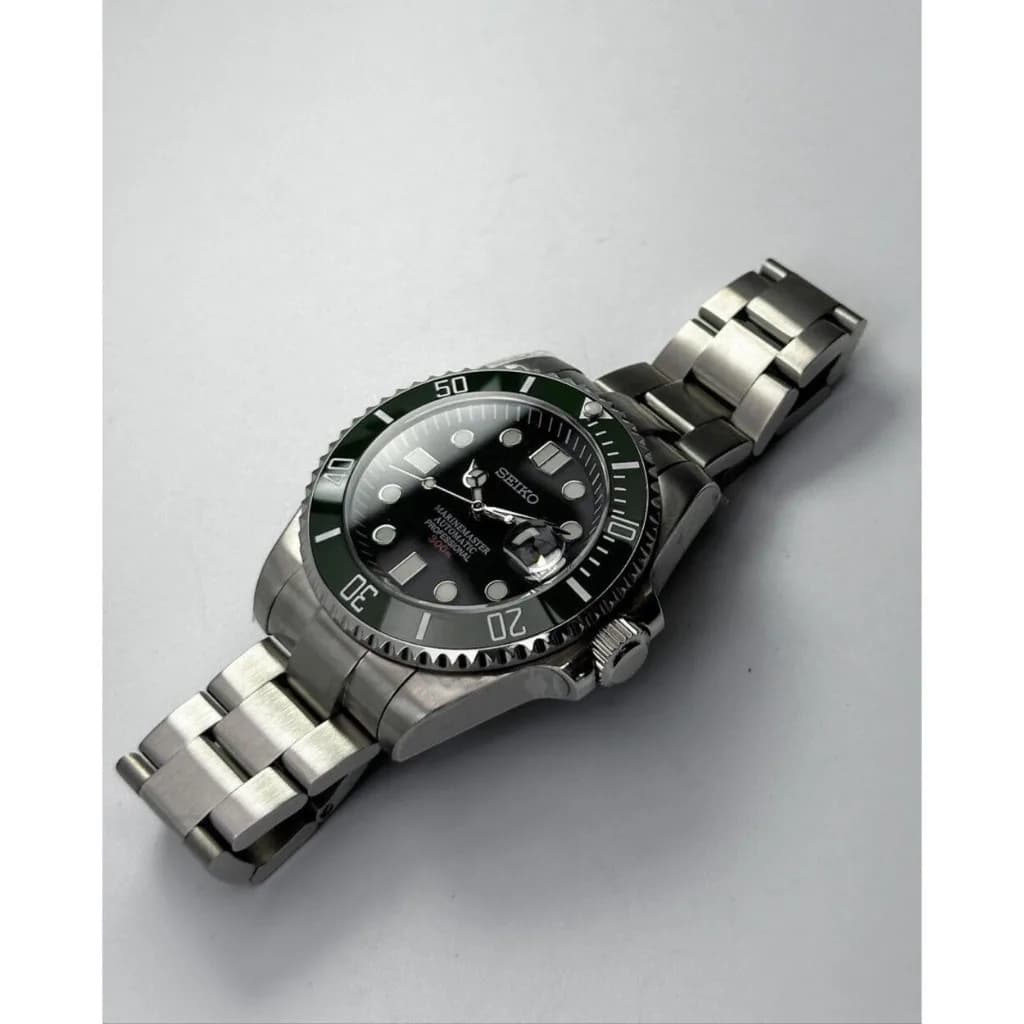 Custom S. Mod 43mm SB MM Sub Green Bezel Diver Style — image 6