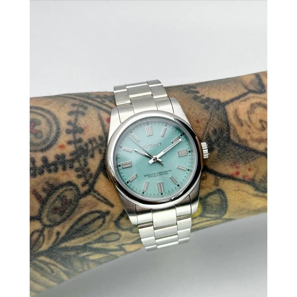 Custom S. Mod Light Tif Blue Green Oyster Perpetual 36mm — image 1